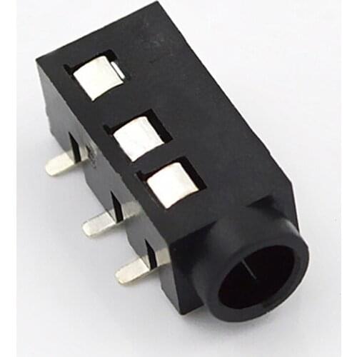 100pcs 3.5mm Headphone Jack Audio Connector Audio Interface Socket PJ-320D Patch Four Feet SMT