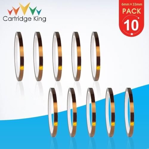 10PK 6MM*33M 100ft 3D Printer for Kapton Adhesive Tape BGA High Temperature Heat Resistant Polyimide for Electronic Industry