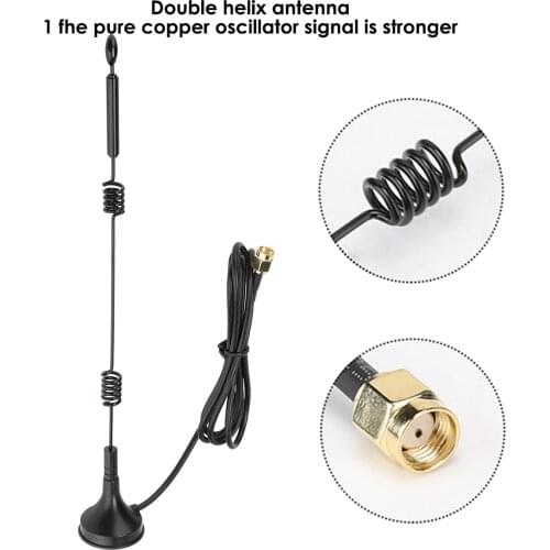 12DBi High Gain 2.4/5.8GHz Dual Band Omnidirectional Router Double Helix Antenna Signal Booster for Router Camera