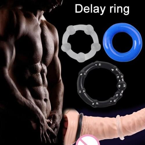3pcs/Set Silicone Penis Ring Reusable Condom Bound Delay Cock Ring Delay Ejaculation Penis Sleeve Ring Sex Toys For Couple