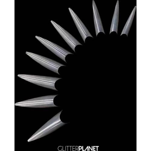 Easy tips Clear - Long Stiletto Nail tips 500pcs Natural - Long Stiletto Nail tips 500pcs