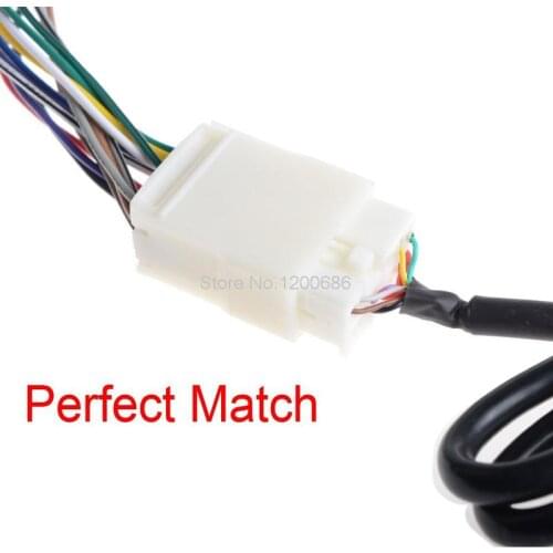 For Honda Accord CRV S2000 Brasil CD Changer Harness Aux Splitter Cable Adapter