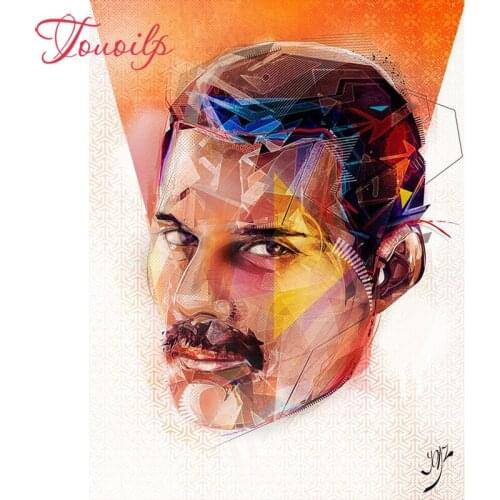 TOUOILP Full square&round diamond 5D DIY sailboat diamond embroidery Freddie Mercury diamond painting Cross Stitch Rhinestone mosaic home decoration gift