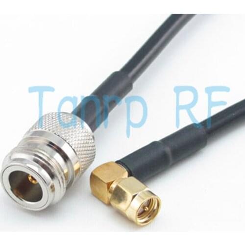 Freeshipping! 6FEET RG58 RF Pigtail coaxial jumper cable N female jack to SMA male plug right angle 2M 200CM Wholesale
