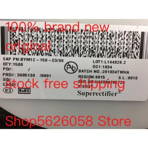 BYM12-150-E3/96 SMD 100% new original freeshipping STOCK 50PCS-3000PCS/LOT