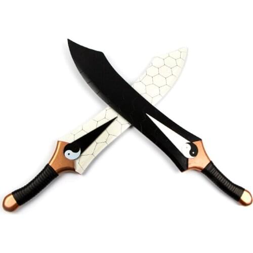 Fate Stay Night Archer Class Twin Swords Double Wood Knife Archer Red A Double Sword Length 78cm Cosplay Props for Halloween