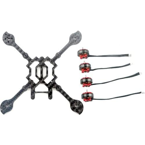 Happymodel Larva X HD 125mm Wheelbase Carbon Fiber Frame Kit with EX1203 1203 5500KV 2-4S Brushless Motor for FPV Racing Drone
