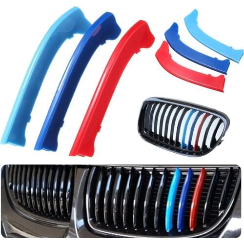 JX-LCLYL Multi-Color Car Styling Front Grille Clip Stripe Cover for BMW E90 E91 LCI 09-12