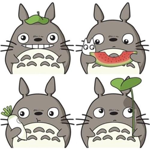 Hot Cartoon Tonari No Totoro Car Stickers Styling Anime Hellaflush Auto Bumper Motorcycle Decal Vinyl Scratches Waterproof PVC