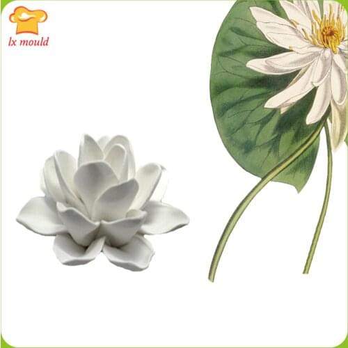 LXYY Creative fashion lilies candle mold silicone cake molds mold handmade clay flower