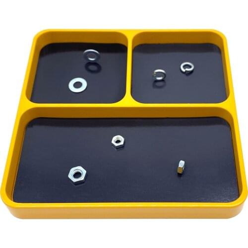Magnetic Desktop Organizer Screws Tools Parts Tray Holder Storage Plate Box Case Organizer for Metal Parts Screws Sockets Bolts