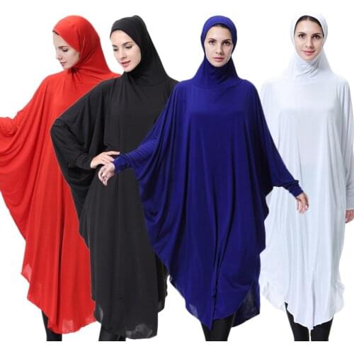 Fashion Ladies Muslim Arab Full Length Abaya Long Overhead Hijab Prayer Kaftan Robe Dress Costume