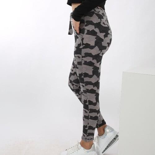 Soft Comfort for Women Pants 2021 yarn combed fabric camouflage Summer Spring Slacks Ankle-Length Long Trousers Female Slacks