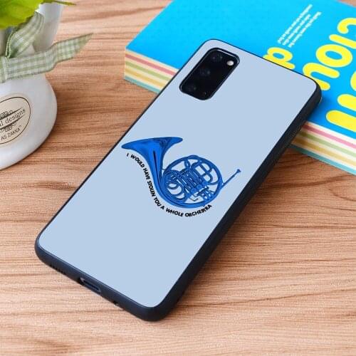 For Samsung Galaxy how i met your mother - blue french horn Soft TPU border Samsung Galaxy Case