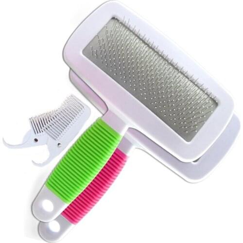 Non-slip Handle Shedding Pet Dog Cat Hair Brush Fur Grooming Trimmer Comb Pet Slicker Brush Cheap Pet Products Dog Accessories