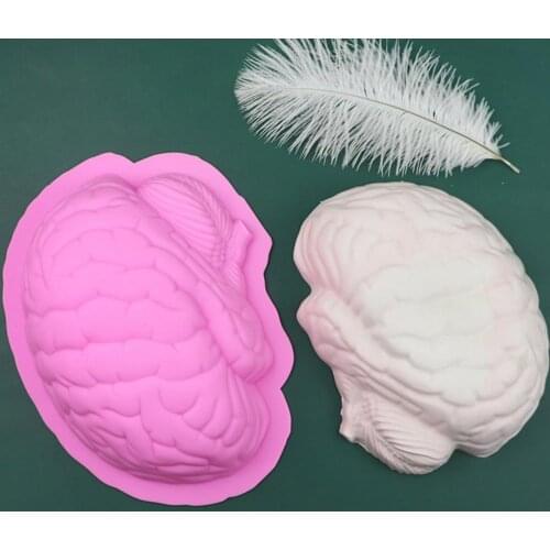 New Arrival Creative Brain Shape 3D Silicone Cake Mold Cake Baking Tools Cake Decorating Tools Kitchenware Baking Tools