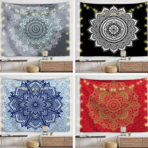 Bohemian Style New Mandala Tapestry Tapestry Living Room Bedroom Background Wall Decoration Cloth