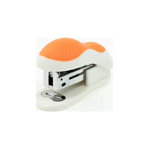 Light Duty 25mm Thick Sheet Capacity Orange White Plastic Stapler