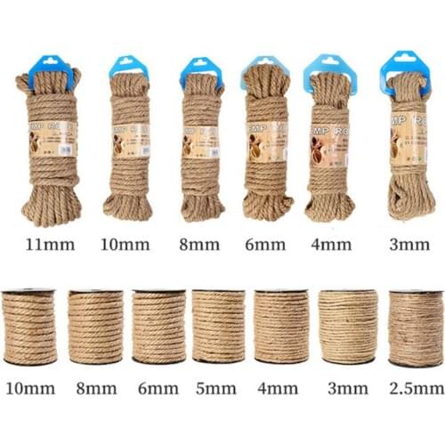 Kindergarten Braided Hemp Rope DIY Handmade Accessories Craft Macrame String Wedding Decoration