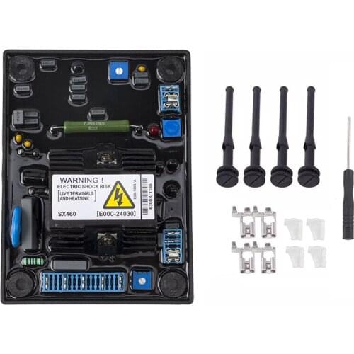 Gray Capacitor Brushless Generator Automatic Voltage Regulator Board AVR Voltage Regulator SX460