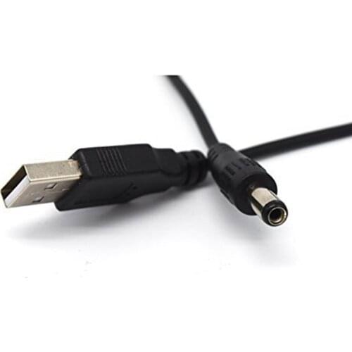 1.5meter/5ft USB Power Spring Coiled Cable,USB2.0 A Male To DC Power Jack 5.5mm 2.1mm Male Spring Coiled Cable
