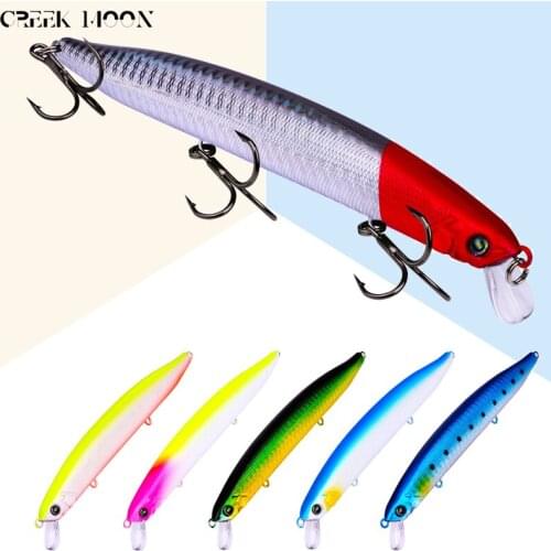 1 Pc 14cm 18.6g Topwater Floating Pencil Fishing Lure Sub Surface Sinking Fish Lures Artificial Hard Bait Pesca Three 6# Hooks