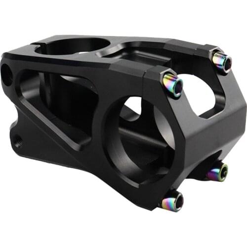 Bmx Bike Parts Mountain Bike Short Stem 31.8*50MM Aluminum Alloy Bicycle Hollow Stem CNC Riding Accessories Folding Bike Stem