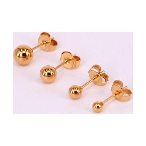 Not Fade Stainless Steel Earrings for women Small Stud Earrings 2020 Wholesale Tiny Korean Clip on Earring Jewelry KE022