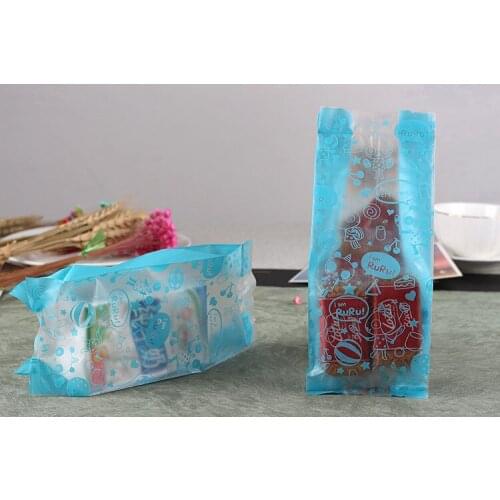 300 X Lovely Cute OPP Open Top Cookie Bakery Candy Biscuit Treat Gift Diy Plastic Bag (Blue RuRu) 9*23cm