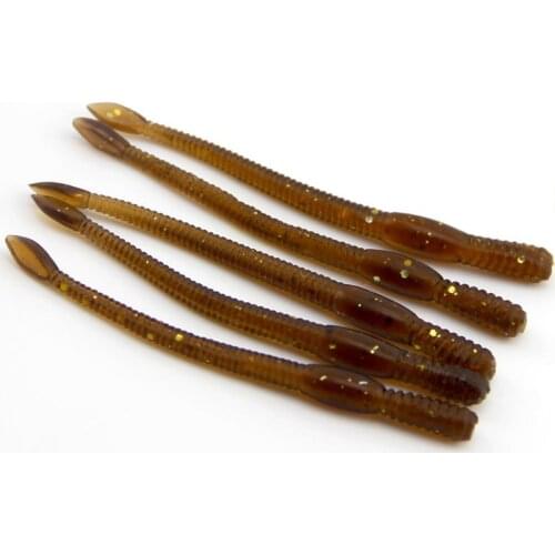 5 Pcs/set Fishing Bait Silicone 8cm Earthworms Artificial Bait Fishing Set Soft Bait Fishing Gear