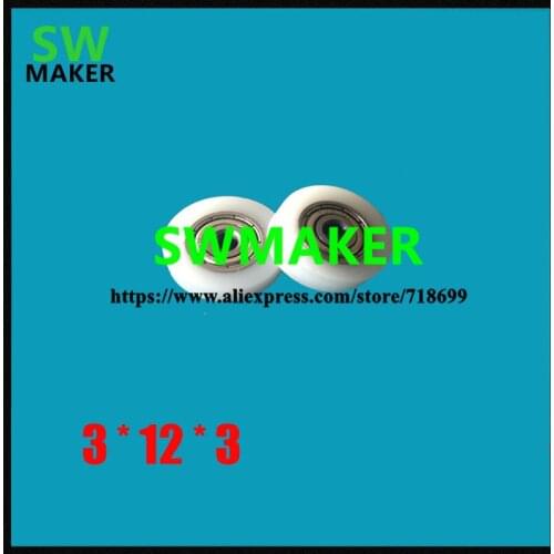 683 micro package plastic bearings, plastic pulley, nylon small slip wheel, 3*12*3 roller, POM POM factory direct sales