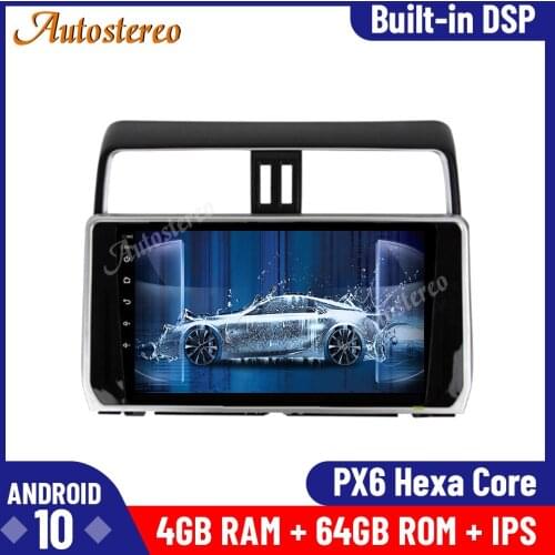 For Toyota Land Cruiser Prado 150 2018-2020 Android10 128G Car GPS Navigation Auto Stereo Head Unit Multimedia Player Radio Tape