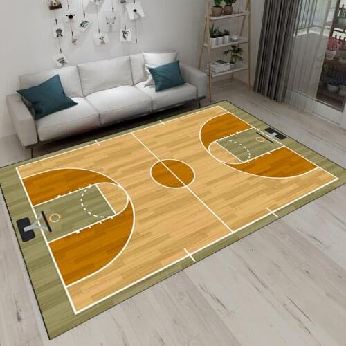 Large Basketball Boys Game Floor Rug Door Mat Carpet Room Doormat Non-slip Mat Gift