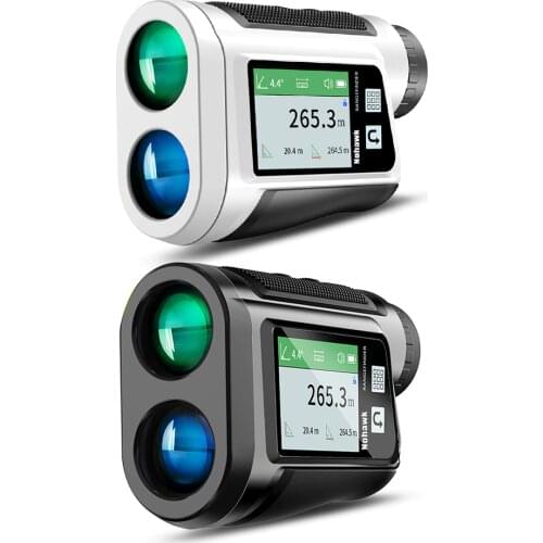 600m Rangefinder for Golf Hunting with Side LCD Screen Flag Lock Vibration Range Finder Angle Speed Height Measuring Tool