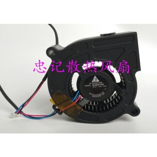 DELTA BUB0612M DC 12V 0.22A 6CM 6025 3-line Projector Turbine Blower Cooling Fan