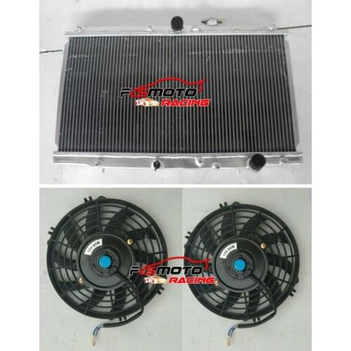 Radiator + Fan for 96-01 Honda Prelude 2.2 VTi VTi-S MT With Cap 1996 1997 1998 1999 2000 2001