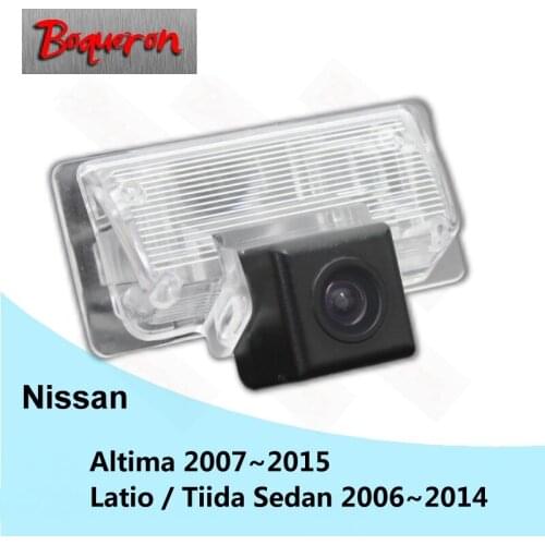 For Nissan Altima Latio Tiida Sedan 2006~2014 Backup Reverse Parking Camera HD CCD Night Vision Car Rear View Camera NTSC PAL