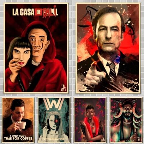 West World Movie Poster Wall Stickers For Home Room Bar Decor Art