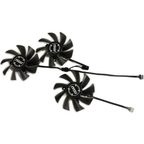 3pcs/Set PLD09210S12HH Video VGA Cooler Fan For MSI GeForce RTX 3070 3080 3090 VENTUS GPU Graphics Card As Replacement