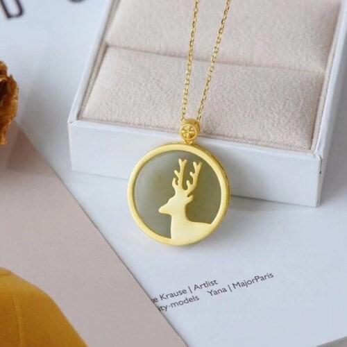 MENGYI Fashion Exquisite Fawn Pendant Necklace For Women Romantic Courtship Wedding Jewelry Best Christmas Gifts Choker