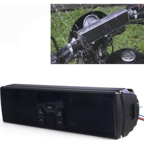 LED Display Motorcycle Bluetooth Audio Sound System APP Control MP3/TF/USB FM Radio Stereo Speakers Moto Accessories Anti-theft