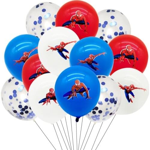 Cartoon Spiderman Latex Balloon Children Superhero Birthday Party Decoration Spiderman Series Birthday Balloon SpiderToy Balloon