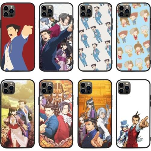 Ace Attorney - Pheonix Wright soft TPU border phone case for iphone 11PRO 11PROMAX 11 X XS XR XSMAX 6 plus 7 7plus 8 8plus cover