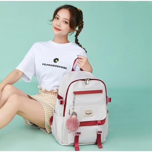 New Waterproof nylon Female Schoolbag High quality Women Backpack for Teenage girl Travel backpack large capacity Mochila