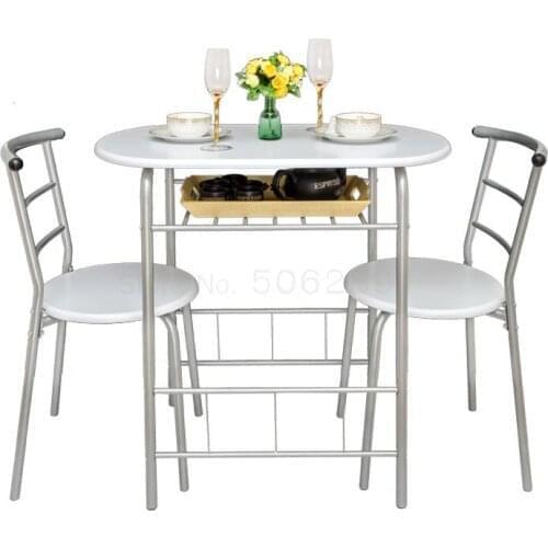 Small apartment dining table simple double table and chair combination balcony leisure table couple table kitchen small table