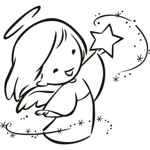 Cartoon Girl Pattern Transparent Clear Silicone Stamp/Seal For DIY Scrapbooking/photo Album Decorative Clear Stamp Sheetstampons