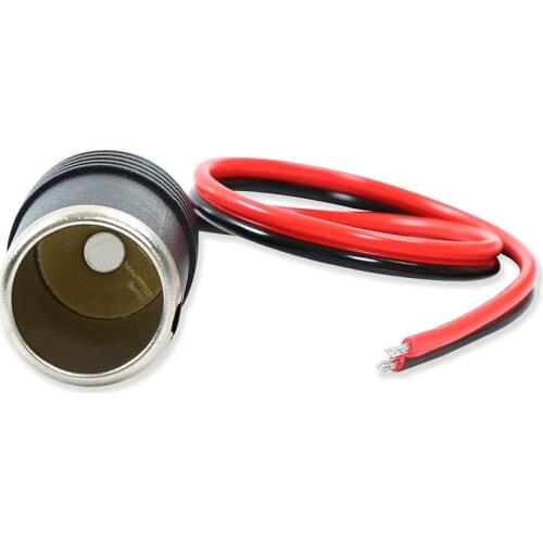 Anchtek Car Cigarette Lighter Plug Connector Adapter Plug Receptacle Charger Cable Socket Auto Interior Accessories