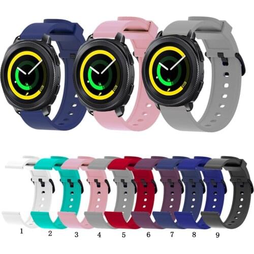 Fashion Silicone Watch Strap Band For Samsung Gear Sport S4 for Watch3 41mm Replacement Sports Bracelet 20mm Wrist strap