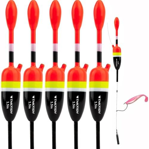 5pcs/lot Fishing Slip Float Bobber 1.5in 2.5in Saltwater Freshwater Balsa Wood Slip Bobber Rigs Bass Fishing Tackle