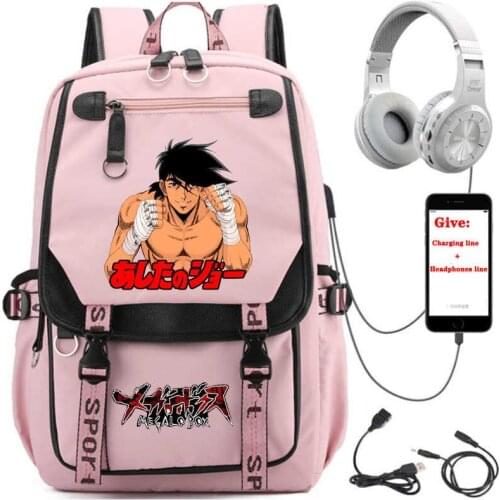 USB Charging teenagers Laptop packsack anime MEGALOBOX backpack boys Girl School book Bag Women men Travel Backpack
